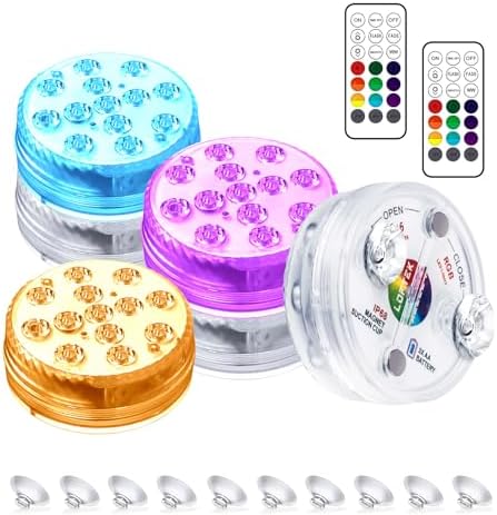 LOFTEK Pool Lights, Submersible LED Lights with Magnets & Suction Cups by LOFTEK