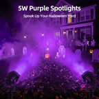 Halloween Orange Purple Spotlights Outdoor Landscape Lighting for Yard - Image 2