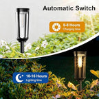 JEJOT Solar Pathway Lights Outdoor Waterproof, 8 Pack Solar Walkway Lights - Image 3