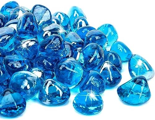 Onlyfire 10 lbs Fire Glass Diamonds 1 Inch, Reflective Fire Pit Glass Rocks - Image 3