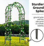 Metal Pergola Arbor, 100" H x 45" W Garden Arch Archway for Wedding Ceremony Party Curved Iron Plants Trellis Stand Use for Outdoor Garden Climbing Plants - Image 2