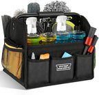 Detailing Caddy Organizer with Handle - Storage, Cars, & Cleaning Caddy for Supplies, Tools, & Home Improvement - Heavy Duty Car Detailing Supplies With Multi-Pockets & Collapsible Tote Design - Image 3