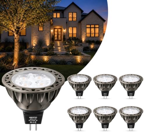 HIBOITEC MR16 LED Bulb 2700K Warm White, GU5.3 Bulbs Non-Dimmable, 6 Pack by HIBOITEC