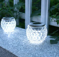 yuans Solar Table Light, Solar Mosaic Lights Color Changing Solar Glass Ball Garden Lights Waterproof Solar Night Lights Table Lamps (White Grass, 1 Pack) by Unknown