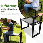 LLARGUEST Garden Kneeler and Seat,Heavy Duty Foldable Kneeling Chair with Handle,Comfortable Wide 12" Garden Kneeling Pad, Gardening Gifts for Seniors Outdoor Planting, Camping, Fishing - Image 4