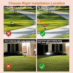 Solar Spot Lights Outdoor IP65 Waterproof, 6000K 3 Modes 1000lm Bright Stake Lights for Yard Garden House Garage Pathway (6Pack, 15Hrs Runtime) - Image 4