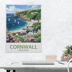 Cornwall England Vintage Travel Poster，Funny Tin Sign Retro Metal Sign for Home Farm Toilet Restroom Washroom Wall Decor Gift(30x40cm）12x16 inch-AM72 - Image 3