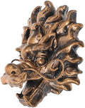 SEWACC Resin Dragon Head Fountain Water Outlet Outdoor Garden Wall Fountain Decor for Villa Patio Elegant Wall-Mounted Water Feature by SEWACC