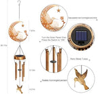 Solar Moon Hummingbird Wind Chimes,Hummingbird Gifts for Mom Women - Image 5