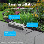 SUNVIE 8-Pack 7 Inch Retaining Wall Lights 5W LED Waterproof Hardscape Lighting 12V Low Voltage Step Lights Outdoor Landscape Lighting with Connectors 3000K Warm White Paver Lights, ETL Listed Cord - Image 6