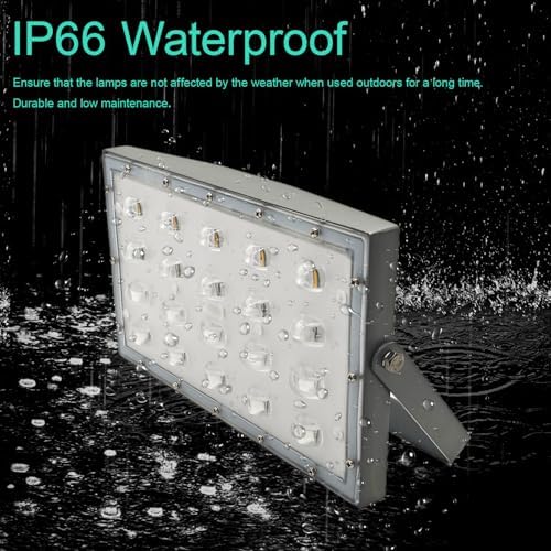 LED Rainbow Light RGB Flood Light 110V 40W IP65 Waterproof for Garden Backyard Outdoors - Image 4
