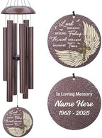 Personalized Sympathy Wind Chime, Wind Chimes for Loss of Loved Father/Mother/Lover, Commemorative Sympathy Bereavement Gifts for Condolences/Funeral by ExtrabilyOfficial