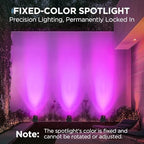 InnoGear 2 Solar Lights Outdoor Spotlight for Halloween Christmas, Purple - Image 2