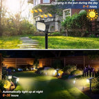 WENATY Solar Spot Lights Outdoor Waterproof Spotlights 12 Pack Warm White - Image 2
