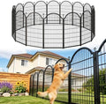 8 Panels No Dig Garden Fence, Dog Fence Outdoor for Yard, 48in(H) x 18ft(L) by Blingluck