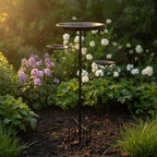Bird Bath Feeder Elevated Tray Bowl Basin Stake with Iron Metal Construction Style for Outdoor Bird Care Effortless Ground Stake Setup Suitable for, Copper, Style to 3 - Image 4