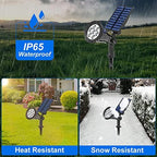T-SUN Color Changing Solar Spot Lights Outdoor Waterproof, 7 LEDs, 4 Pack - Image 5