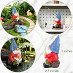 Fishing Gnome Outdoor Garden Gnomes Statues Pond Decor for Outdoor Ponds - Image 6