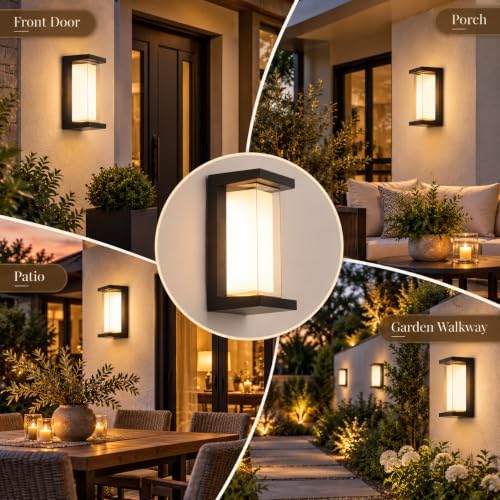 Outdoor Wall Lights, Outdoor Lights for House, 2200LM 3CCT Dimmable IP65 - Image 6