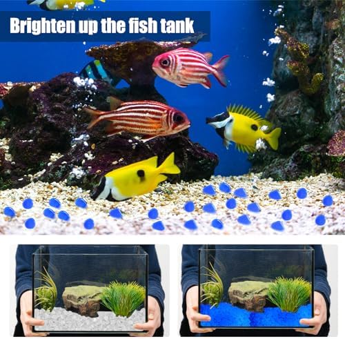Sasylvia 12000 Pcs Glow in the Dark Pebbles Outdoor Aquarium, White - Image 6