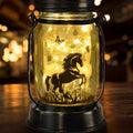 kyoryuger Horse Gifts for Women/Men Horse Lovers Solar Lantern Mom Birthday, Mothers Day, Christmas Valentine's Gifts, Solar Garden Decoration Outside for Yard, Patio,Backyard,Porch by kyoryuger