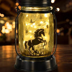 kyoryuger Horse Gifts for Women/Men Horse Lovers Solar Lantern Mom Birthday, Mothers Day, Christmas Valentine's Gifts, Solar Garden Decoration Outside for Yard, Patio,Backyard,Porch by kyoryuger