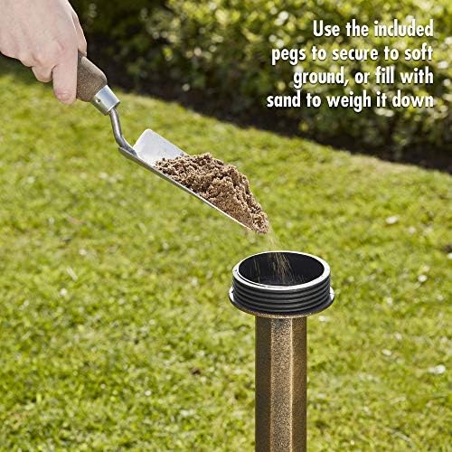 Westcharm 28 Inch Lightweight Poly Resin Outdoor Birdbath for Outside with Decoration Pedestal Base Stand - Pedestal Bird Bath for Outdoors Yard and Garden - Antique Bronze - Image 7
