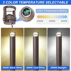 LED Bollard Landscape Pathway Light 42inch 24W, 3CCT 3000K/4000K/5000K - Image 4