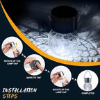 GIGALUMI Solar Lights Outdoor Garden Decor Hanging Lantern for Outside 12Pc - Image 5
