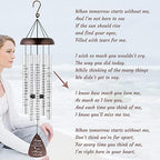 Fabuday 32'' Sympathy Wind Chime Memorial Gift for Loss of Loved One Bronze - Image 5