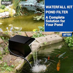 NFESOLAR Large Capacity Stainless Steel Pond Waterfall Filter System - Image 3