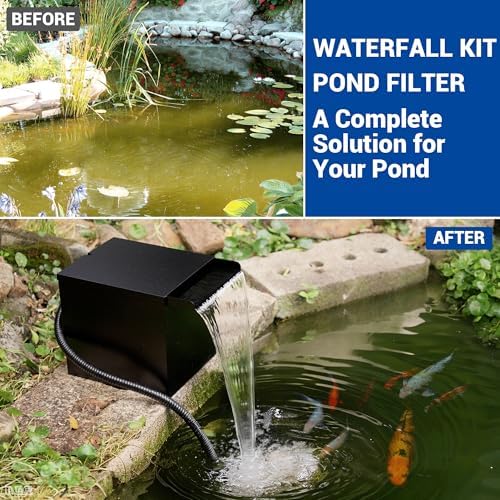 NFESOLAR Large Capacity Stainless Steel Pond Waterfall Filter System - Image 3