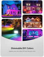 Onforu 6 Pack RGB LED Flood Light Outdoor, 70W Color Changing Uplights with Remote, 2700K Warm White IP66 Stage Lighting, Landscape Floor Spotlights Indoor, Uplighting Indoor Floor Light for Christmas - Image 6