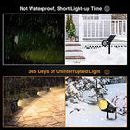 Landscape Lights - 5W 110V Outdoor Spotlight - Waterproof IP65-3000K Warm White LED Landscape Lights - 5ft Cable for Yard Garden Patio Driveway House (Include Spike) (6 Pack) - Image 6