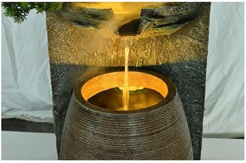Cascading Rock Outdoor Water Fountain Water Fountain Decoration, Living Room Indoor Circulating Water Floor Decoration, Courtyard Balcony Landscape Rockery Fountain Landscape for a Calming in Outdoor - Image 5