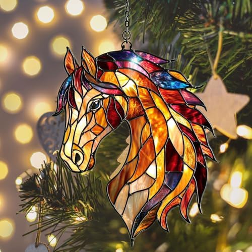 Radiant Horse Mosaic Effect Acrylic Suncatcher - Image 6