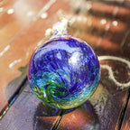 VCUTEKA Hanging Garden Gazing Ball, Glass Witch Ball for Outdoor Decor, 6" - Image 3