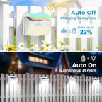 Peasur 8 Pack Solar Motion Sensor Lights Outdoor Waterproof with 3 Modes - Image 2