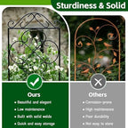 Thealyn 4 Pack 56" x 13.8" Metal Trellis for Potted Plants and Planters - Image 4