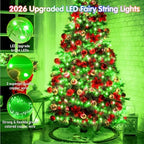 KNONEW 400FT 1200LED Green Wire Outdoor Fairy Lights Plug in Green Xmas - Image 3