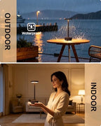 LED Cordless Lamp 5000mAh Outdoor Table Lights Rechargeable Rust - Image 3