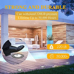 Low Voltage Landscape Lighting In-ground Light LED Well Lights 3W 12V 24V Outdoor Landscape Light Waterproof IP67 Pathway Driveway Deck Step Fence Garden Lights - Image 5