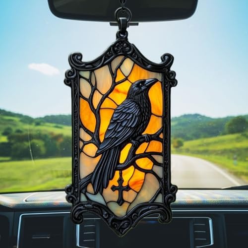 Gothic Raven Acrylic Suncatcher - Image 5