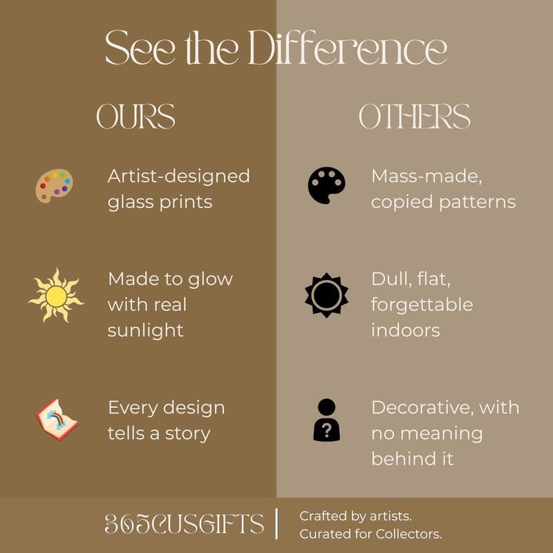 Rectangle Religious Christmas Nativity with Star Stained Glass Window Hanging Customized Suncatcher Glass Panel with Metal Chain Sun Catchers Wall Art Home Decor Gift for Women - Image 6