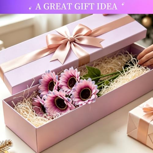 Solar Lights Outdoor, Gift for Women Mom Grandma Friends, 6 Pack 36 Solar Colorful Sunflower Lights, Solar Flower Lights Waterproof, Outside Sunflower Decor Light for Landscape Yard Patio Lawn Pathway - Image 4