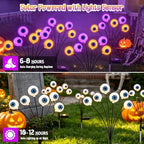 Halloween Decorations Outdoor, Scary Eyeballs Solar Garden Light, 4 Pack - Image 6