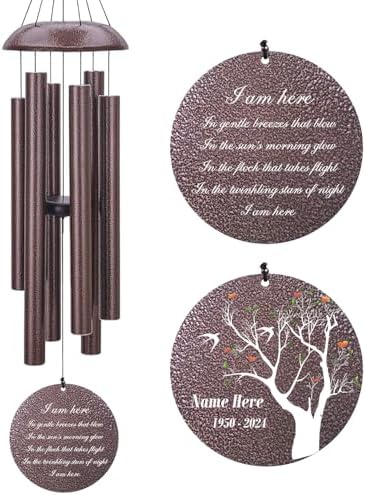 Personalized Wind Chimes Sympathy Gifts for Loss of Loved One by ExtrabilyOfficial