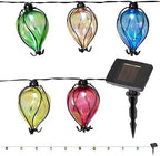 Alpine Corporation 117" Long Outdoor Air Balloons Solar String Lights, Rechargeable Multicolor LED Lights Decor, by Unknown