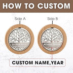 Personalized Memorial Wind Chimes Tree of Life Remembrance Gift - Image 2