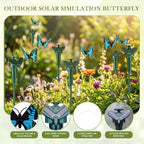 Tujoe 18 Pcs Solar Moving Butterfly Garden Stakes, Waterproof, Blue - Image 4